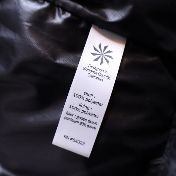 ATHLETA Downabout Vest Black Goose Down Fill Puffer High Neck Full Zip Women's S - Picture 10 of 11